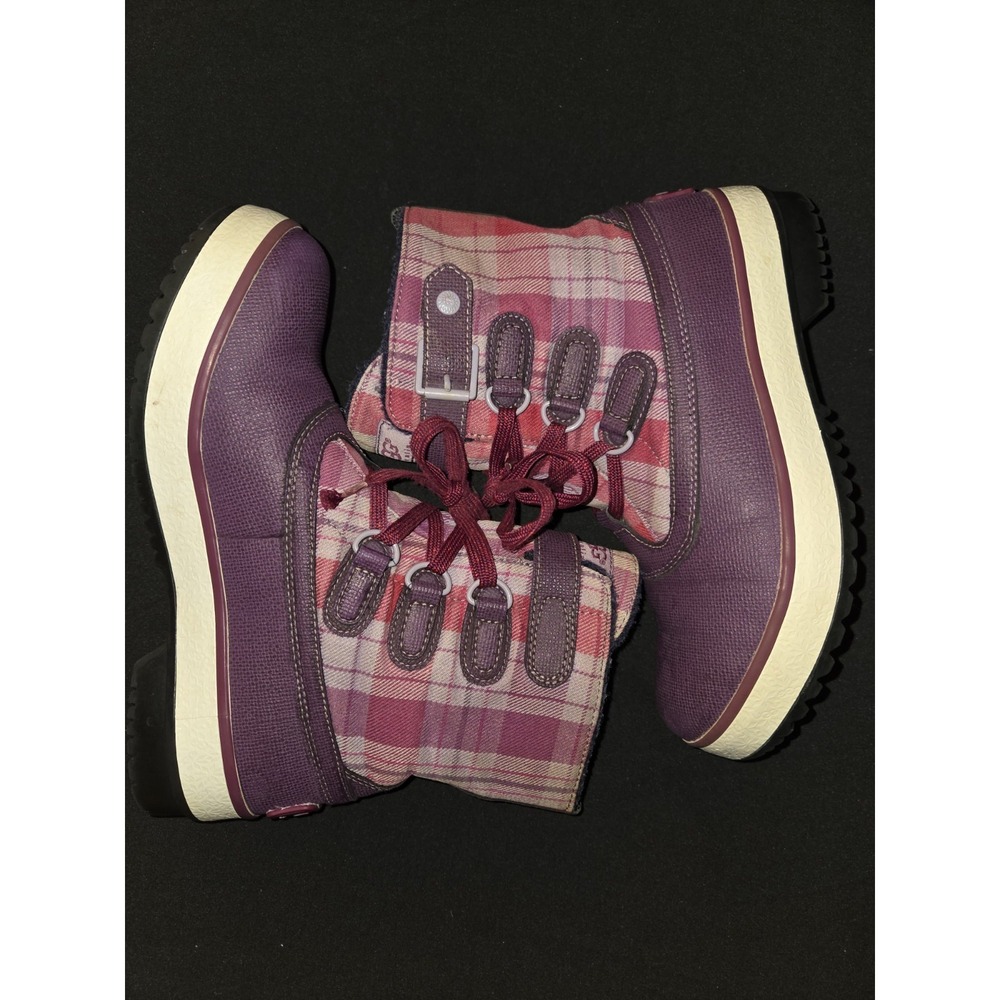 UGG Australia Women's Decatur 1001742 Plaid Purple Boots Size 7